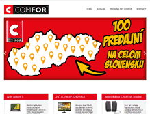Tablet Screenshot of comfor.sk